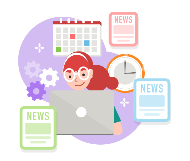 The automatic and quick news scheduling function